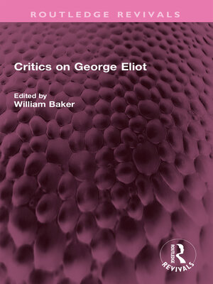 cover image of Critics on George Eliot